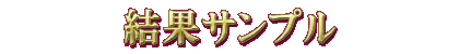 結果サンプル
